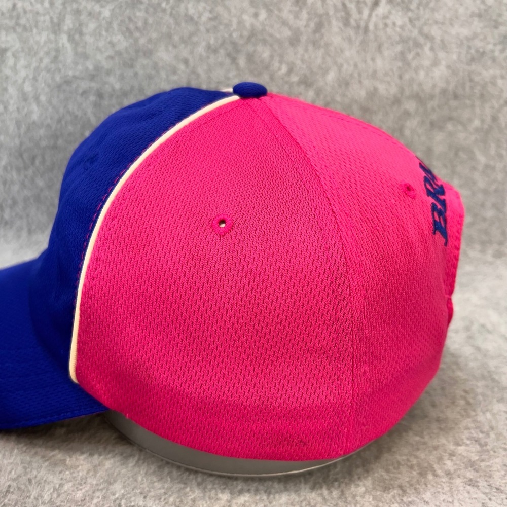 Braums Ice Cream Cone Adult Blue Pink Hat Adjustable Mesh Strapback OSFM - Picture 6 of 12